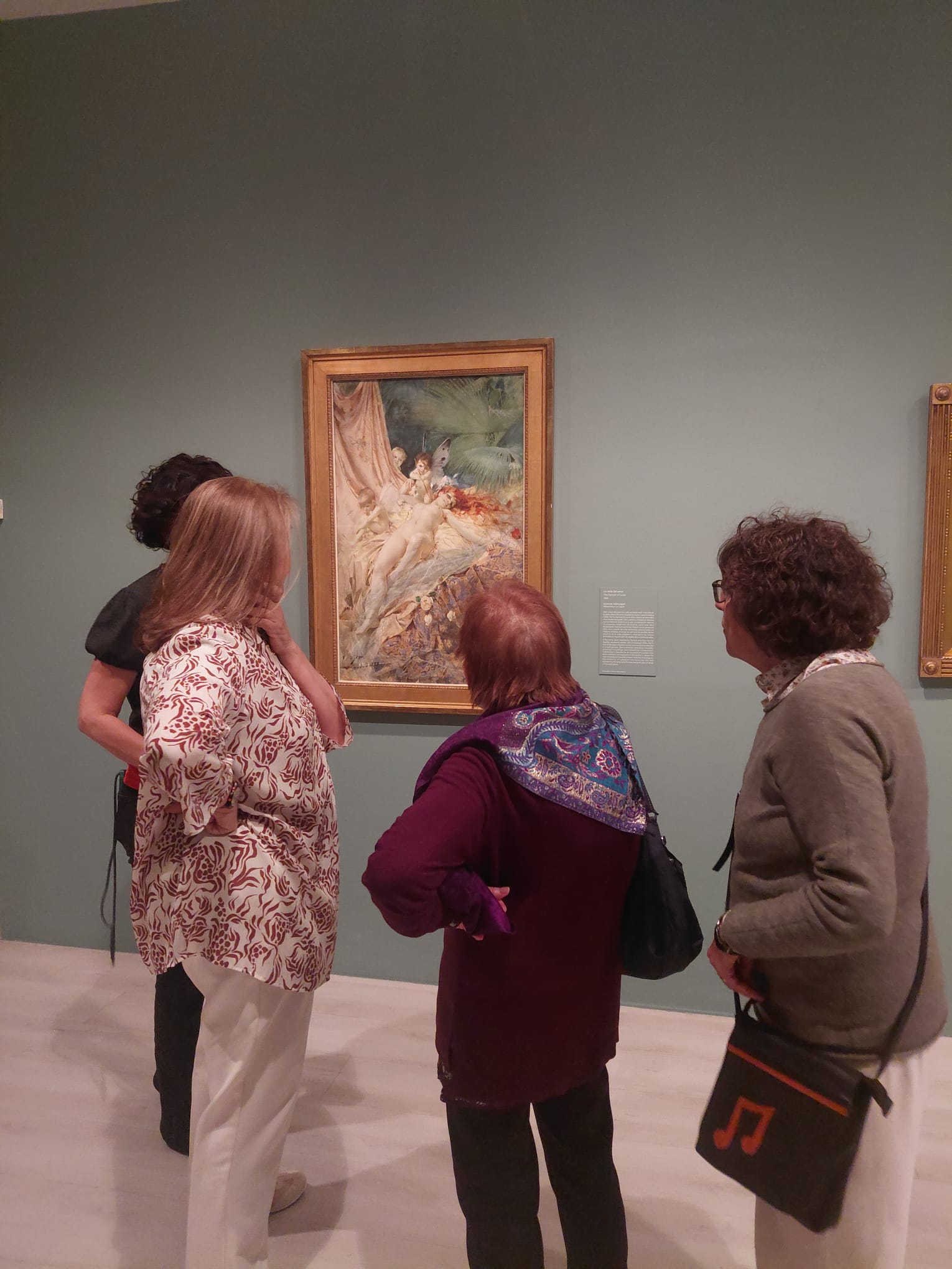 Visita al museo con alumnos de la academia